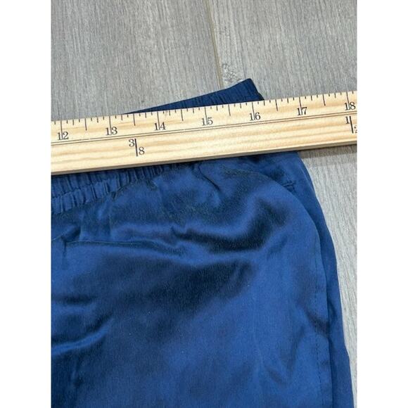 Eberjey Womens Pajama Pants Elastic Waist Loose Fit Pockets Navy Blue Size M - Picture 5 of 6